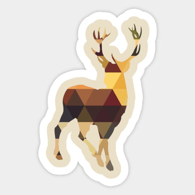 Tri_Deer Sticker by calebcoopman